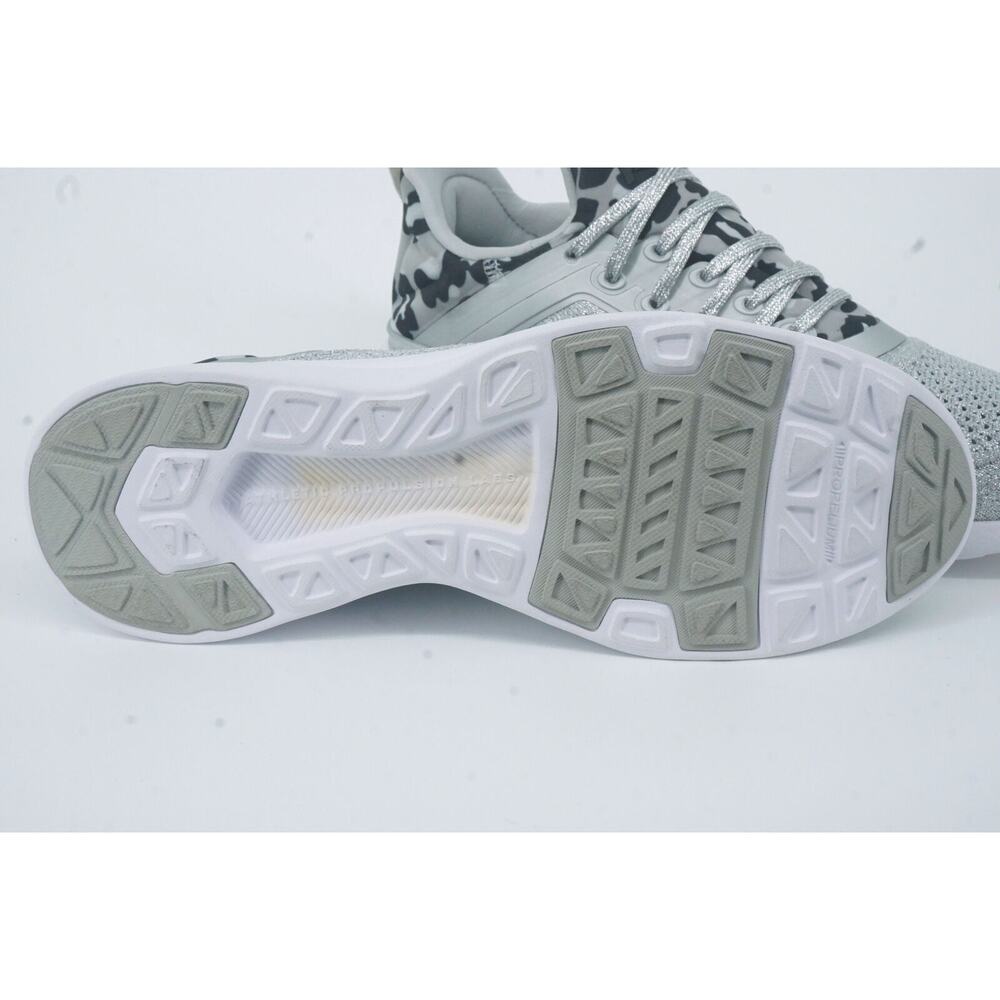 APL Techloom Tracer Knit Training Grey Low Top Sneaker SZ 37 $258 Womens Silver - Picture 11 of 11